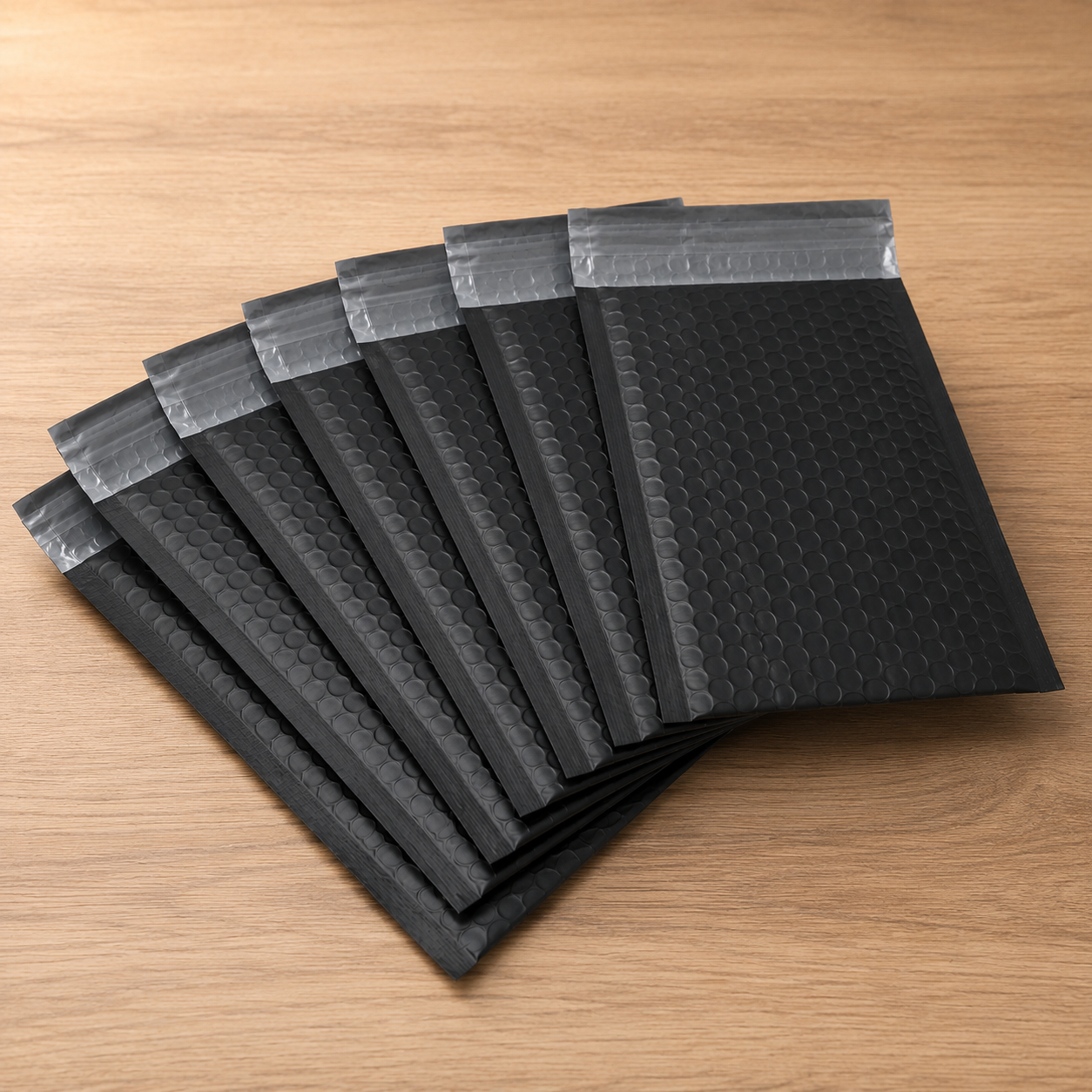 Black Bubble Mailers 6x10 | Self-Sealing, Poly, Waterproof, Tear Resistant