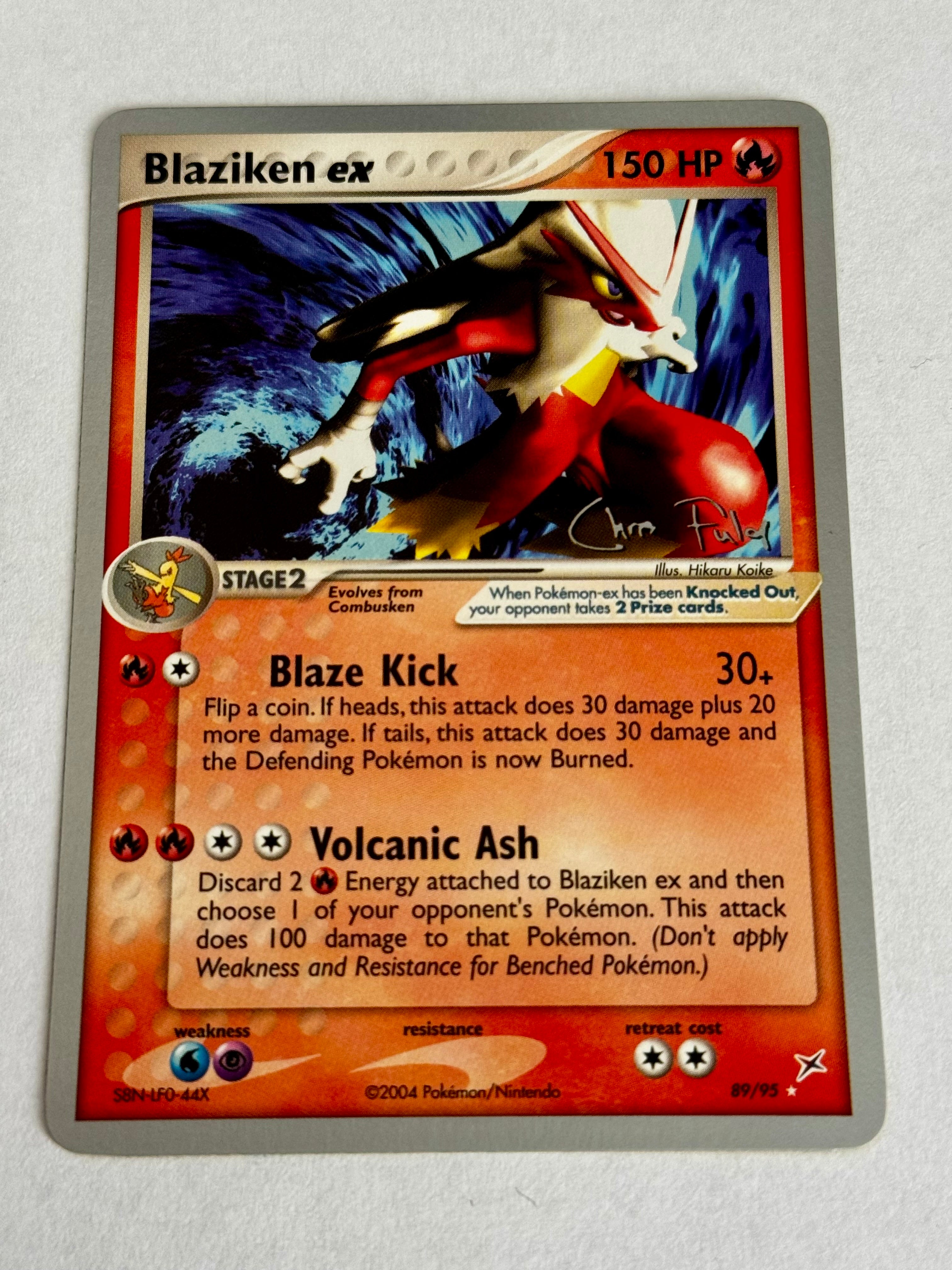 Pokemon 2004 World Championships (Chris Fulop) Blaziken Tech Deck - Choose Your Card!