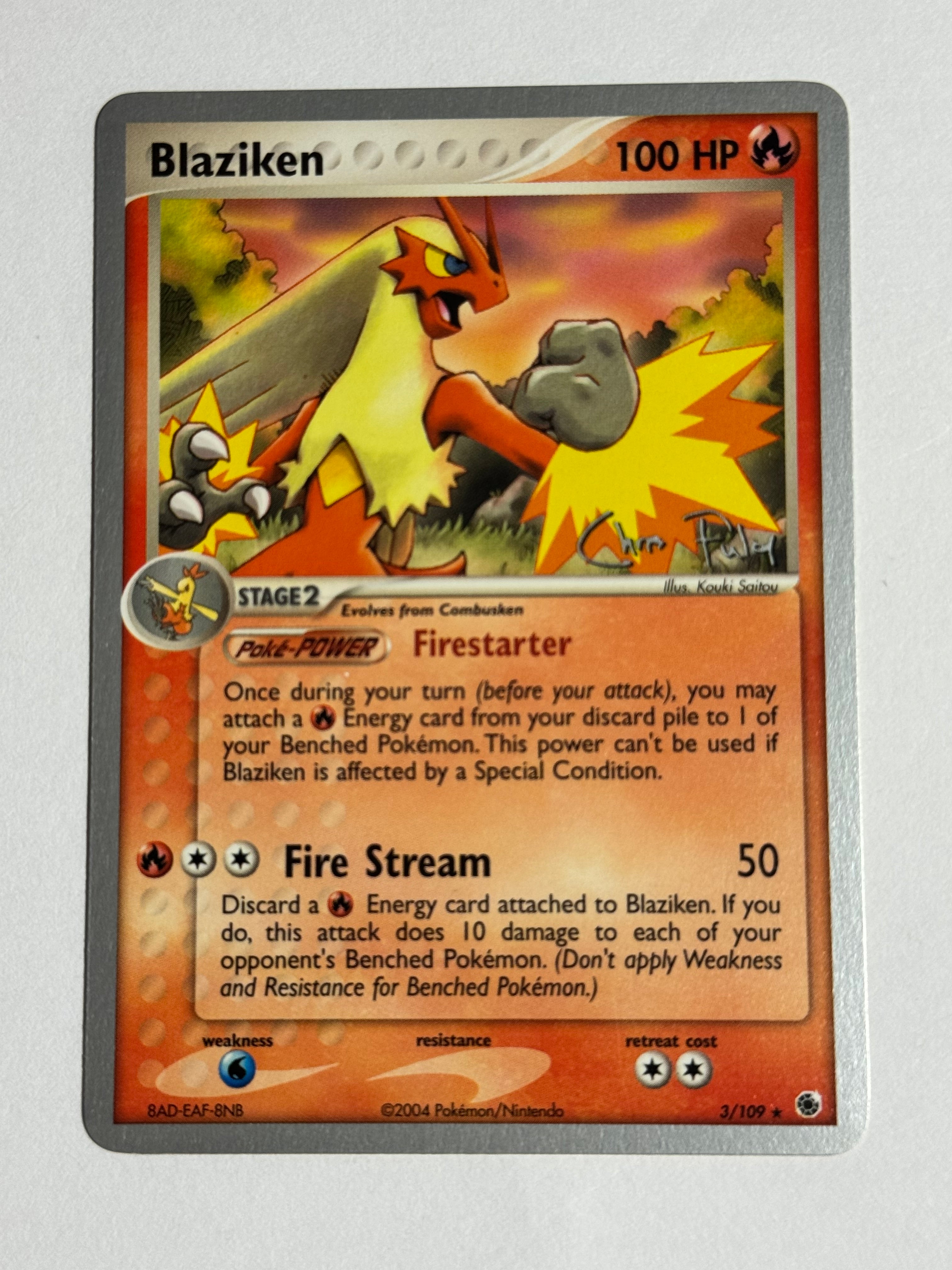 Pokemon 2004 World Championships (Chris Fulop) Blaziken Tech Deck - Choose Your Card!
